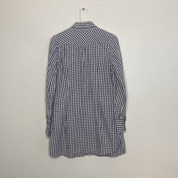 LEVI’S Women’s Western Pearl Snaps Checkered Shirt Dress Size S - Picture 7 of 12